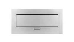 Przedłużacz biurkowy 223x108mm 3x gniazdo z uziemieniem aluminium AE-PB03GU-53