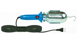 Oprawa warsztatowa 60W E27 niebieska /H05RN-F 2x0,75 10m/ IP20 D.3032G