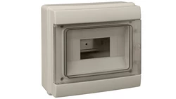 Rozdzielnica modułowa 1x8 natynkowa hermetyczna IP65 (z N+PE) C.14508