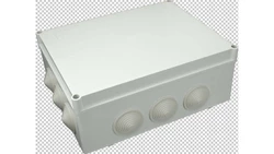 Puszka n/t hermetyczna 300x220x120 12 dławików IP65 szara S-BOX 606