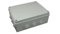 Puszka n/t hermetyczna 380x300x120 12 dławików IP55 szara S-BOX 706