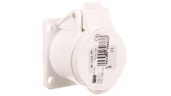 Gniazdo tablicowe 32A 3P 42V 12h białe IP44/54 393-12f9v