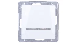 IMPRESJA Łącznik kontrolny z podświetleniem biały ŁP-12YS/m/00