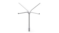 OG Wysięgnik lampowy czteramienny na słup oświetleniowy fi 54,5 mm 90stopni 41000402