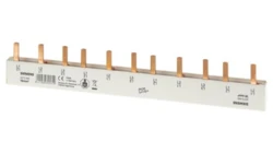 Szyna łączeniowa 3P 16mm2 sztyftowa 11 modułowa (dla RCCV 3+N z lewej strony) pełna izolacja5ST3668 /10szt./