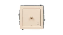 DECO Przycisk /dzwonek/ w stylu amerykańskim beżowy 1DWPUS-4