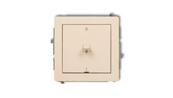 DECO Łącznik dwubiegunowego w stylu amerykańskim beżowy 1DWPUS-9