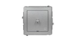 DECO Przycisk /światło/ w stylu amerykańskim srebrny metalik 7DWPUS-5