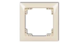 DECO Ramka uniwersalna pojedyncza z tworzywa DECO Soft beżowy 1DRSO-1