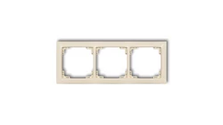 DECO Ramka uniwersalna potrójna z tworzywa DECO Soft beżowy 1DRSO-3
