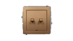 DECO Łącznik świecznikowy w stylu amerykańskim złoty metalik 8DWPUS-2