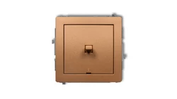 DECO Łącznik dwubiegunowego w stylu amerykańskim złoty metalik 8DWPUS-9