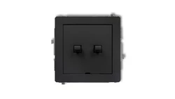 DECO Łącznik świecznikowy w stylu amerykańskim czarny mat 12DWPUS-2