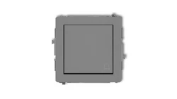 DECO Przycisk /dzwonek/ szary mat 27DWP-4