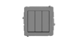 DECO Łącznik potrójnego szary mat 27DWP-7