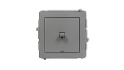 DECO Łącznik jednobiegunowy w stylu amerykańskim szary mat 27DWPUS-1