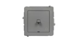DECO Przycisk /dzwonek/ w stylu amerykańskim szary mat 27DWPUS-4