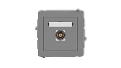 DECO Gniazdo pojedyncze BNC szary mat 27DGBNC-1