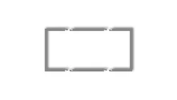 Ramka wypełniająca podwójna serii DECO szary mat 27DRW-2