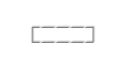 Ramka wypełniająca poczwórna serii DECO szary mat 27DRW-4