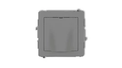 DECO Mechanizm wypustu kablowego szary mat 27DWPK