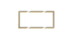 Ramka wypełniająca podwójna serii DECO złoty 29DRW-2