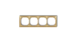 DECO Ramka uniwersalna poczwórna z tworzywa DECO Soft złoty 29DRSO-4