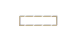 Ramka wypełniająca poczwórna serii DECO złoty 29DRW-4