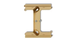 DECO Moduł rozszerzający puszkę natynkową pojedynczą, składaną do ramek wielokrotnych DECO złoty 29DPU-2