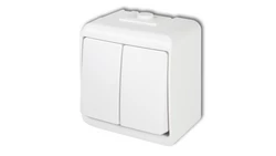 JUNIOR Łącznik świecznikowy podświetlany biały WHE-2L