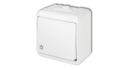JUNIOR Przycisk /światło/ podświetlany biały WHE-5L