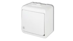 JUNIOR Łącznik krzyżowy podświetlany biały WHE-6L