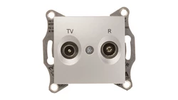 Sedna Gniazdo antenowe RD/TV przelotowe aluminium SDN3301860