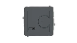 DECO Regulator elektroniczny temperatury z czujnikiem podpodłogowym grafitowy mat 28DRT-1