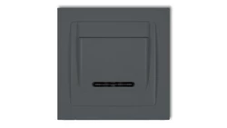 DECO Łącznik hotelowy grafitowy mat 28DSH-1