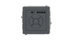 DECO Sterownik roletowy elektroniczny (przycisk centralny/dodatkowy) grafitowy mat 28DSR-6