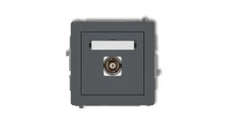 DECO Gniazdo pojedyncze BNC grafitowy mat 28DGBNC-1