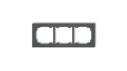 DECO Ramka uniwersalna potrójna z tworzywa grafitowy mat 28DR-3