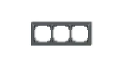 DECO Ramka uniwersalna potrójna z tworzywa DECO Soft grafitowy mat 28DRSO-3
