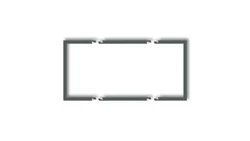 Ramka wypełniająca podwójna serii DECO grafitowy mat 28DRW-2