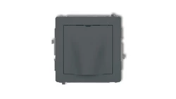 DECO Mechanizm wypustu kablowego grafitowy mat 28DWPK