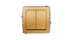 DECO Łącznik podwójny schodowy złoty 29DWP-33