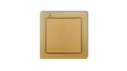 DECO Nadajnik 1-klawiszowy 2-kanałowy z czujnikiem temperatury do systemu Exta Life złoty 29DEL-1