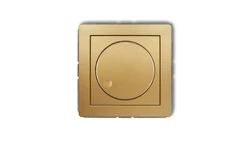 DECO Regulator elektroniczny oświetlenia przyciskowo-obrotowego złoty 29DRO-1