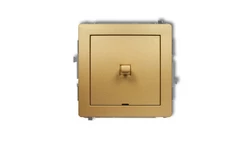 DECO Przycisk jednobiegunowy (jeden klawisz, bez piktogramu) w stylu amerykańskim złoty 29DWPUS-4.1
