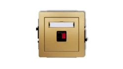 DECO Gniazdo głośnikowe pojedyncze złoty 29DGG-1