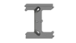 DECO Moduł rozszerzający puszkę natynkową pojedynczą, składaną do ramek wielokrotnych DECO szary mat 27DPU-2