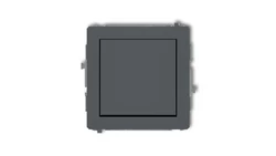 DECO Przycisk jednobiegunowy (jeden klawisz, bez piktogramu) grafitowy mat 28DWP-4.1