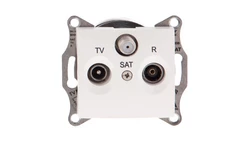 Sedna Gniazdo antenowe RD/TV/SAT przelotowe 8dB kremowe SDN3501223