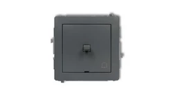 DECO Przycisk /dzwonek/ w stylu amerykańskim grafitowy mat 28DWPUS-4